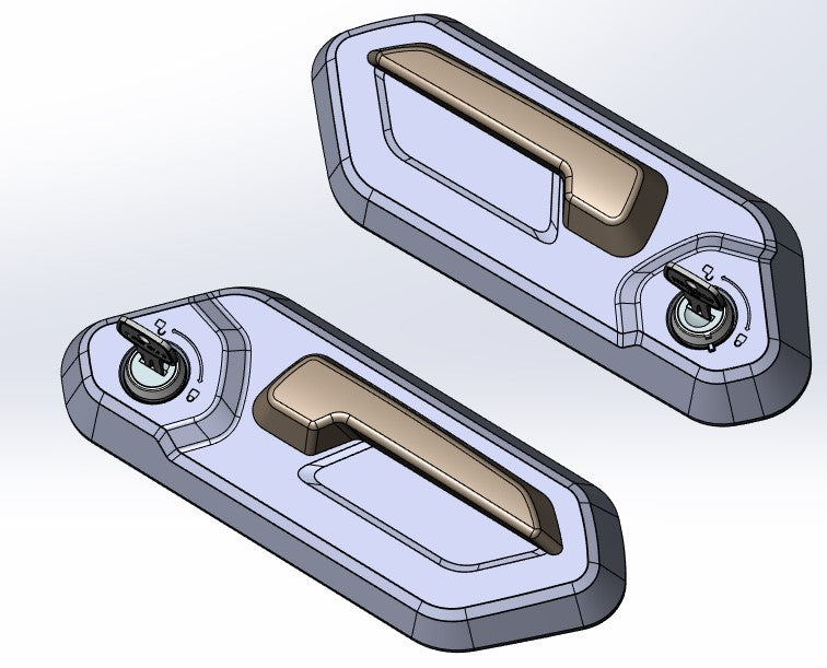 RPL, LOCKING HANDLE,SET,CBX